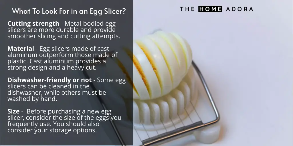 What to look for in an egg slicer
